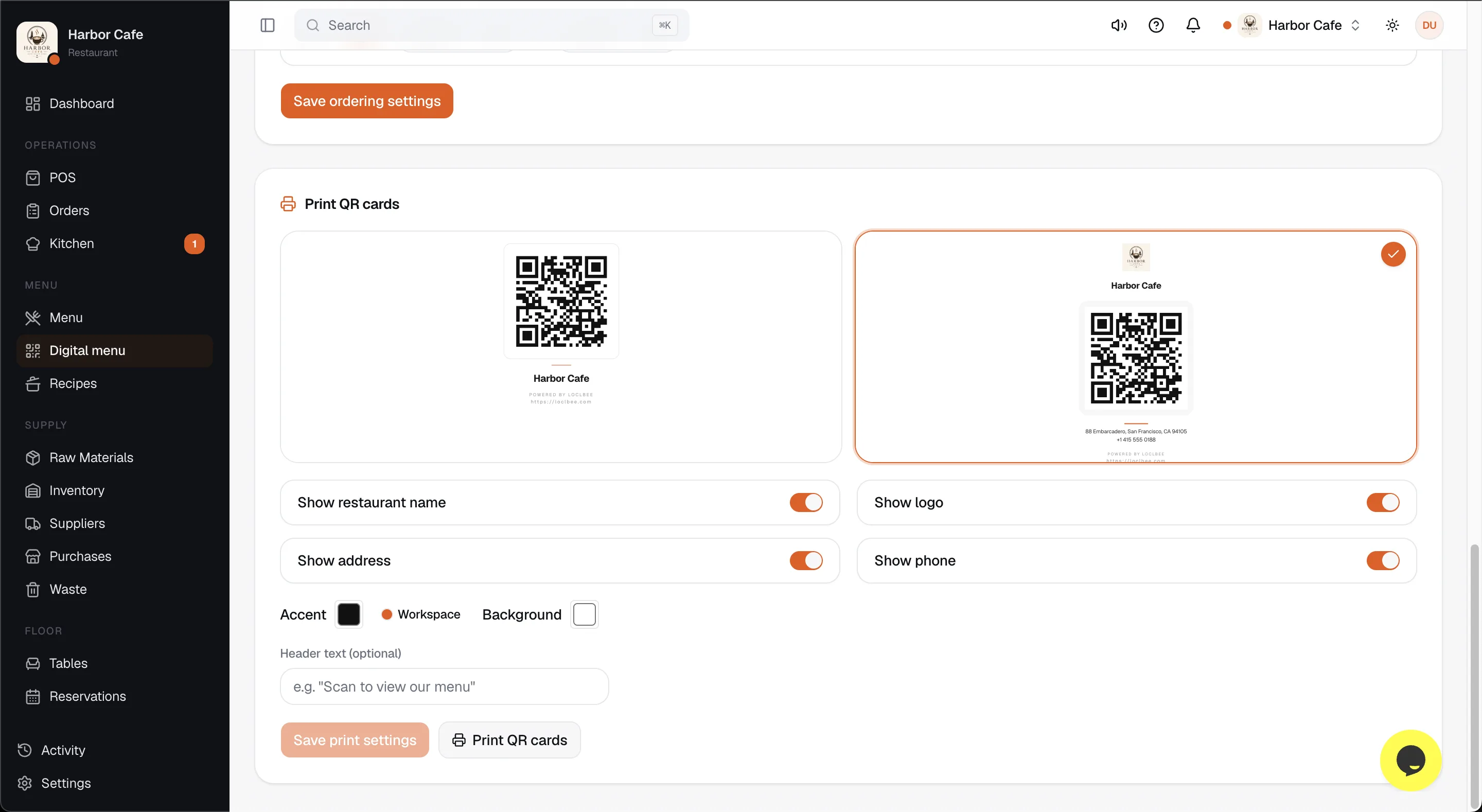 QR sharing